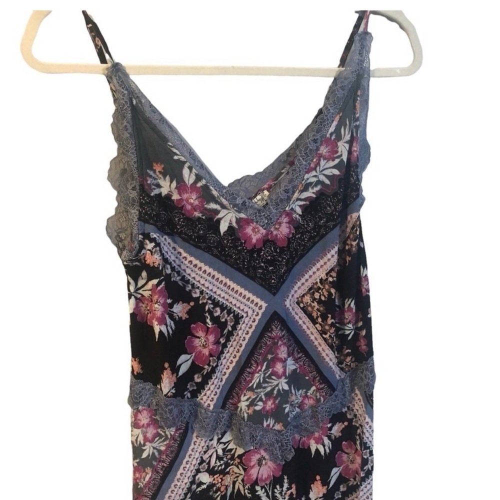 Free People Pink and Purple Patterned Maxi Dress - Picture 3 of 9